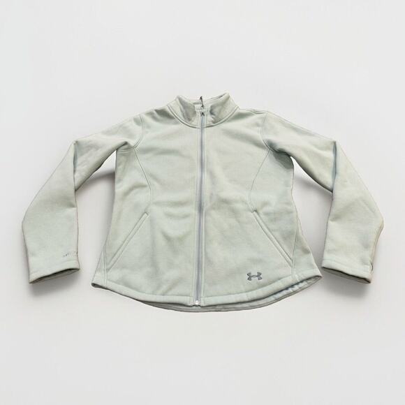 Under Armour Womens Mint Green XStorm Fleece Full Zip Jacket Size M MEDIUM - Picture 1 of 11